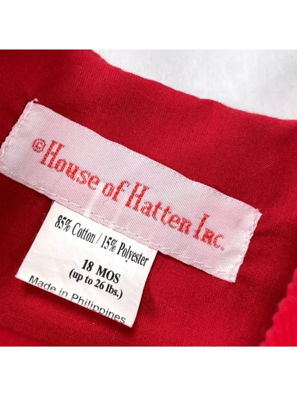 Vintage House of Hatten Color Block Farm Truck Smocked Longalls Romper 18m